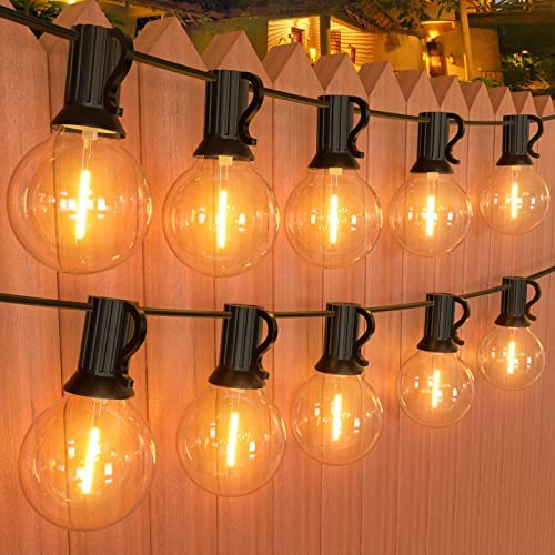 Read more about the article GPATIO 120FT Outdoor String Lights, Waterproof Patio Lights with 64 Dimmable Hanging Lights Globe G40 Bulbs, 2700k Shatterproof for Backyard Outside Decor(2Pack*60FT)